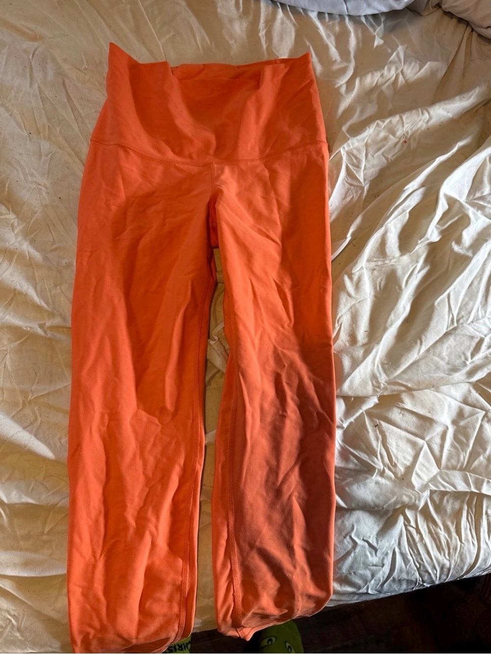Old Navy Orange High-Waist Stretch Leggings